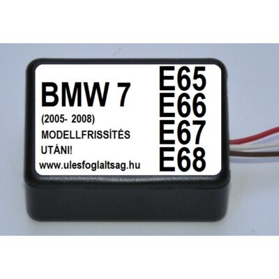 BMW 7 E65 E66 ulesfoglaltsag emulator 3 vezetekes